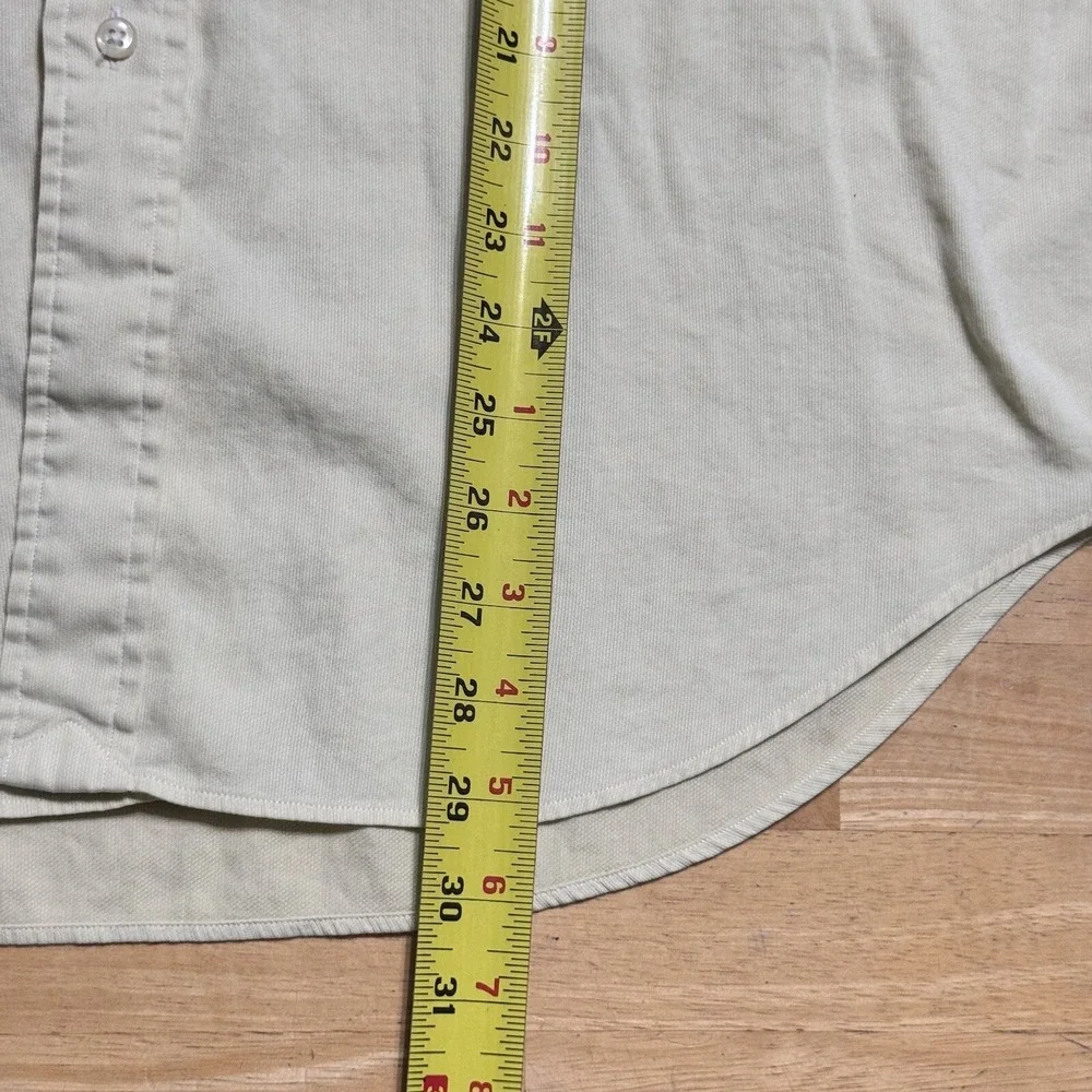 Polo Ralph Lauren Men's Andrew Shirt Pastel Yellow Cotton Button Up Size 16-34